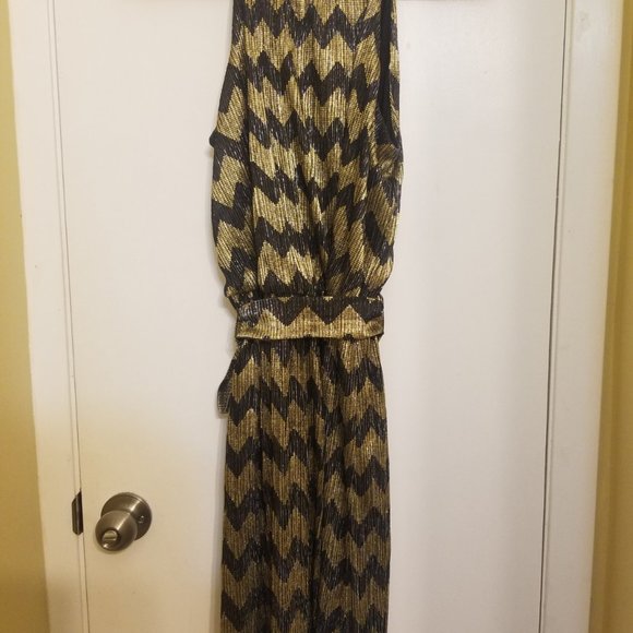 Guess -  Gold & Black Party Dress - Picture 1 of 8